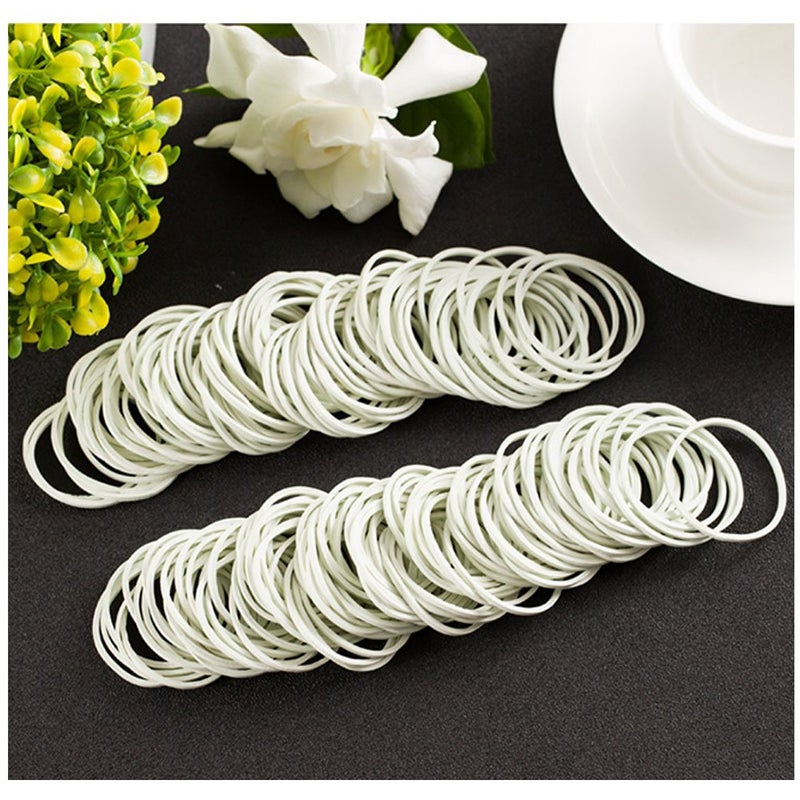 Hamosky Rubber Band Paper Bills Dollars Money Elastic Stretchable Bands 500Pcsï¼ŒSize 38mm /1.49 Inches (White) - Image 4